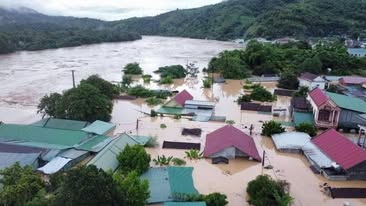 Lũ miền tây Nghệ An do ảnh hưởng bão số 3