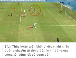 Pha ghi bàn hợp lệ của Bích Thùy